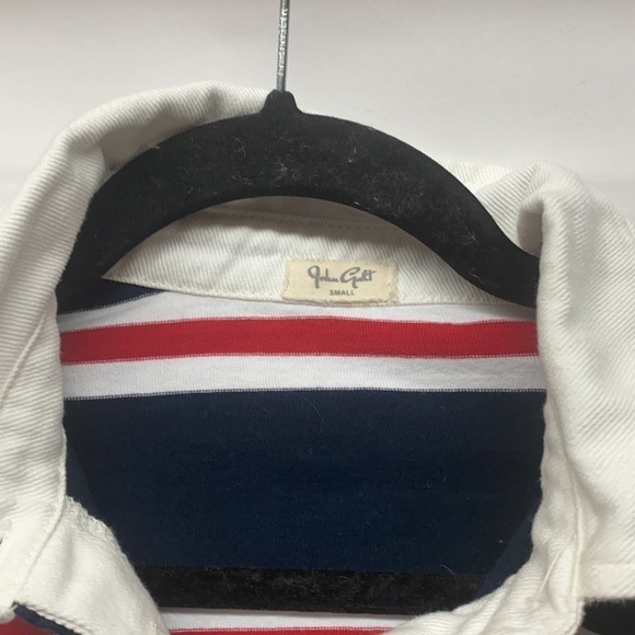 Brandy Melville Jonny Polo Crop Top Size Small One Size Navy Rugby Long Sleeve - Picture 2 of 5